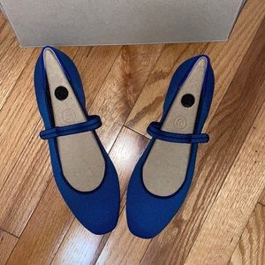 Rothy’s Mary Janes in Deep Ocean NIB US8.5